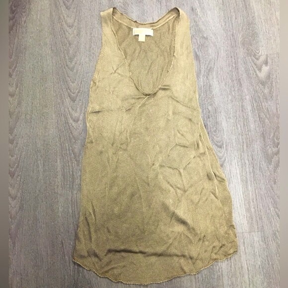 Michael Kors Gold Metal Longline Tank Top - Picture 1 of 3